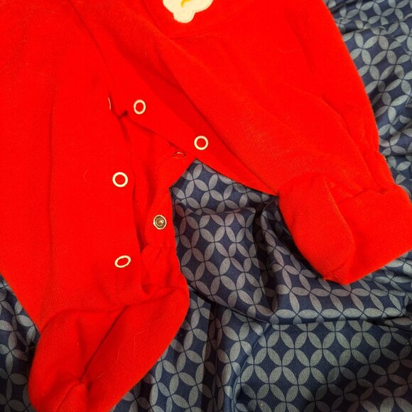 red jumper with clouds 0-6 months - Picture 3 of 8